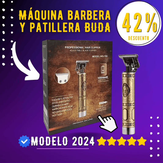 Máquina Barbera y Patillera Buda - Modelo 2024